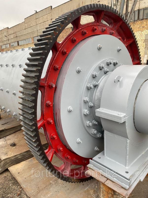 Шаровая мельница с центральной разгрузкой Ф1,5х3м, N 90 КВТ, 380В, НОВАЯ, в НАЛИЧИИ