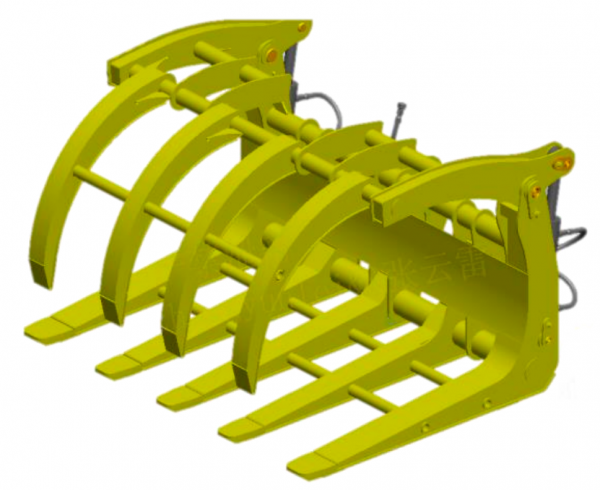 Малогабаритное погрузочное оборудование (Скребок для травы (модель 2024 года, удлиненный и более тяжелый))