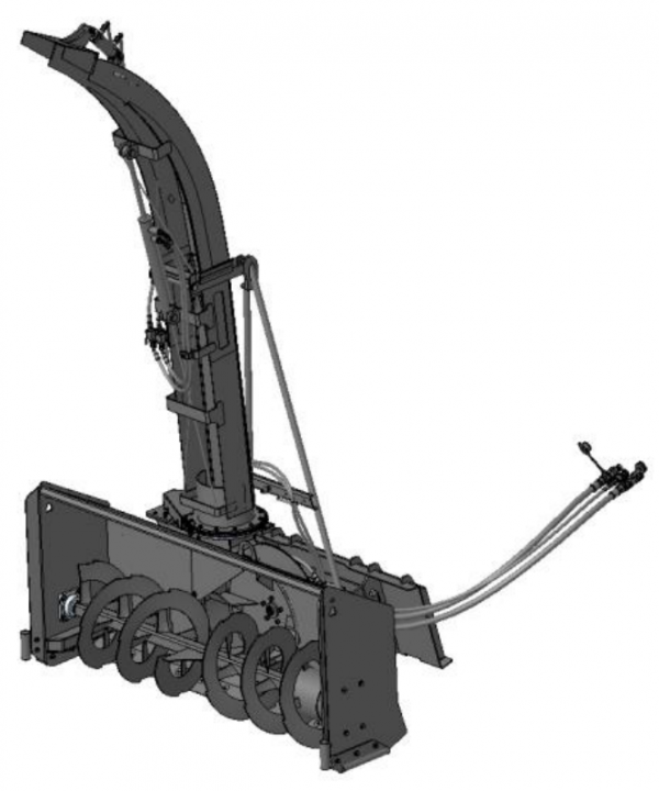 Оборудование для погрузки на полозьях (Снегоуборочная машина (высокая))