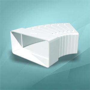 Колено 620 КРП (плоское, разноугловое, пластмассовое)