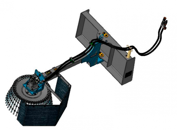 Оборудование для погрузки на полозьях (Устройство для прополки сорняков)