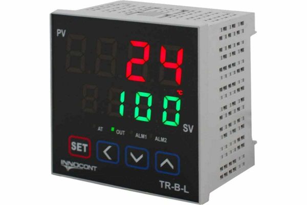 Температурный контроллер INNOCONT, 2 дисплея, 4 разряда, 96x96x63 мм, 2 аварийных выхода, 110-220VAC, выход: реле + твердотельное реле TR-B-L
