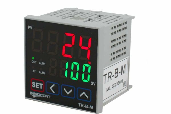 Температурный контроллер INNOCONT, 2 дисплея, 4 разряда, 72x72x60 мм, 2 аварийных выхода, 110-220VAC, выход: реле + твердотельное реле TR-B-M