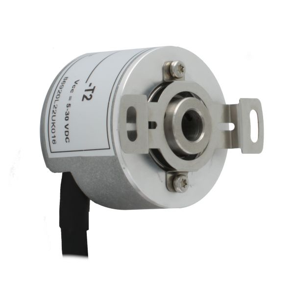 Инкрементальный программируемый энкодер INNOCONT D=40мм, полый вал 12мм, 5…30VDC, выход TTL/HTL с инверсией, IP 54