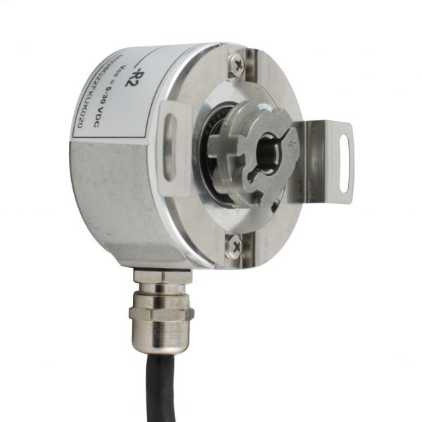 Инкрементальный программируемый энкодер INNOCONT D=50мм, полый вал 8мм, 5…30VDC, выход TTL/HTL с инверсией, IP 54