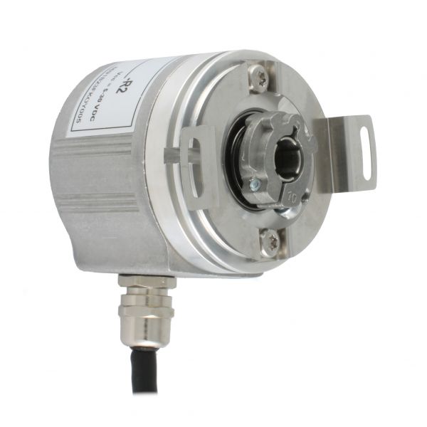 Инкрементальный программируемый энкодер INNOCONT D=58мм, полый вал 10мм, 5…30VDC, выход TTL/HTL с инверсией, IP 54