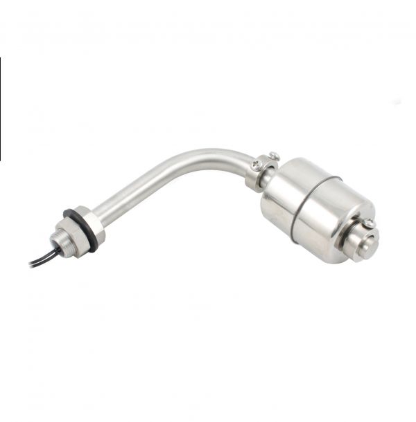 Поплавковый датчик уровня жидкости INNOLEVEL, Г-образное исполнение, -20 +120 С, соединение- резьба 3/8"PF нерж. сталь, кабель 500 мм, поплавок D=45 мм нерж. сталь