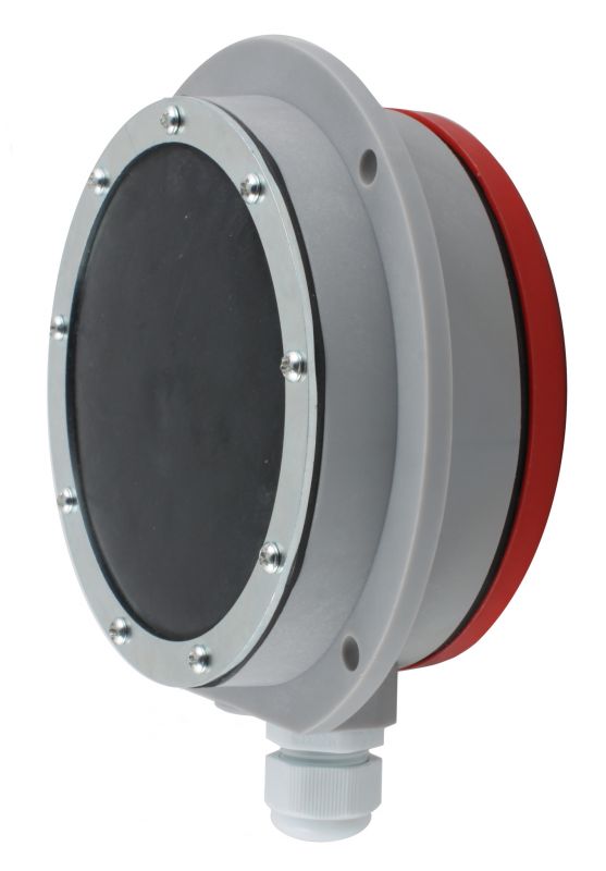 Мембранный датчик подпора для сыпучих материалов INNOLEVEL в пластиковом корпусе (аналог AKO-5330), -40 +80 С, IP54, чувств. от 300 г/л; фланец D=155 мм, мембрана- NBR, выход- реле SPDT