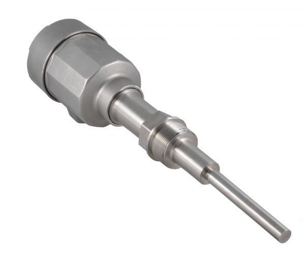 Вибрационный датчик уровня сыпучих материалов INNOLEVEL в корпусе из нерж. стали, одноштыревое исполнение, взрывозащ. ТР ТС 012/2011, -40 +150 С, Pmax=16 bar, 22-265 VAC - 20-46 VDC