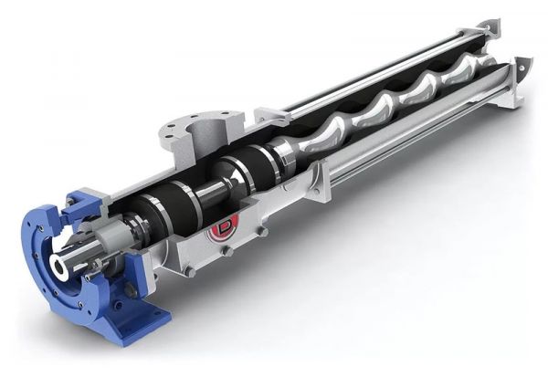 Насос полупогружной винтовой пищевой 1,1 кВт, 1000 об/мин