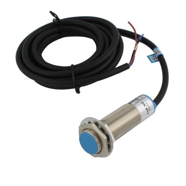 Индуктивный датчик INNOCONT, M18x1, L=73 мм, экранированный, зона срабатывания 5 мм, -25 +60 С, 12…24 VDC, IP65, выход: PNP NO, макс. ток 200 мА, кабель 2 м SL-18P5C