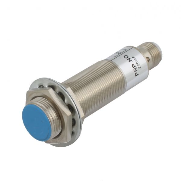 Индуктивный датчик INNOCONT, M18x1, L=73 мм, экранированный, зона срабатывания 5 мм, -25 +60 С, 12…24 VDC, IP67, выход: PNP NO, макс. ток 200 мА, разъем M12 SLI-18P5C