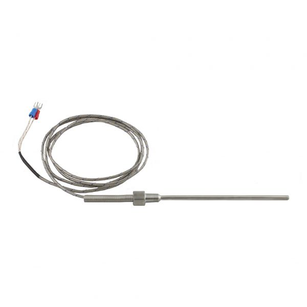 Датчик температуры INNOCONT с кабелем, диаметр 4,8мм длина 150мм, резьба 1/8", длина кабеля 1.5м TS-W-N-CA-4,8-150-1,5-1.8 исполнение N, спай CA, раб.часть TS-W-N-CA-4,8-150-1,5-1/8