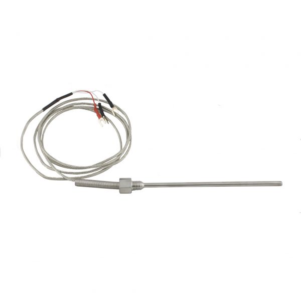 Датчик температуры INNOCONT с кабелем, исполнение N, спай Pt100, раб. часть: диаметр 4,8мм длина 150мм, резьба М10x1,5, длина кабеля 1.5м TS-W-N-Pt100-4,8-150-1,5-M10x1,5