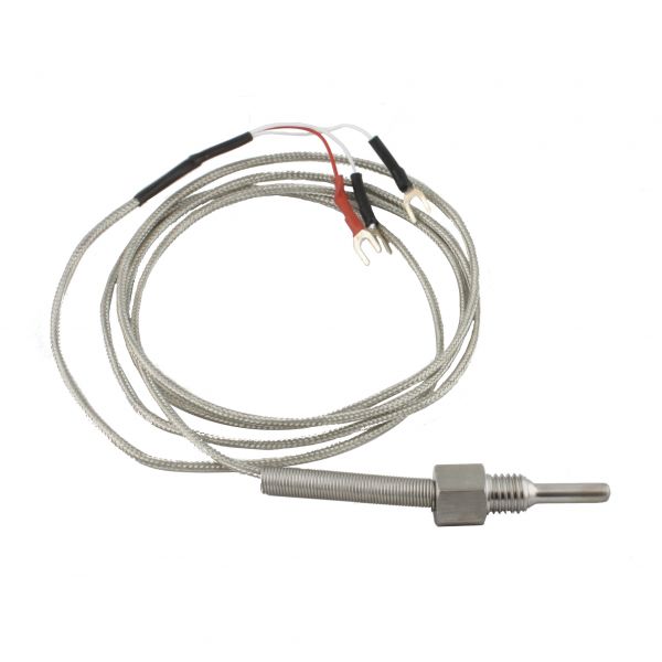 Датчик температуры INNOCONT с кабелем, исполнение N, спай Pt100, раб. часть: диаметр 4,8мм длина 30мм, резьба М10x1,5, длина кабеля 1.5м TS-W-N-Pt100-4,8-30-1,5-M10x1,5
