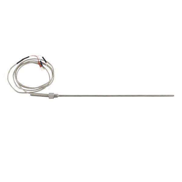 Датчик температуры INNOCONT с кабелем, исполнение N, спай Pt100, раб. часть: диаметр 4,8мм длина 300мм, резьба М10x1,5, длина кабеля 1.5м TS-W-N-Pt100-4,8-300-1,5-M10x1,5