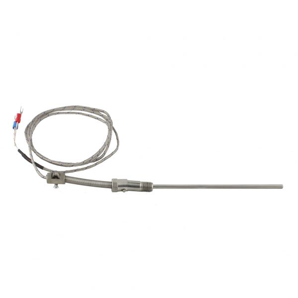 Датчик температуры INNOCONT с кабелем, исполнение S, спай CA, рабочая часть: диаметр 4,8мм длина 150мм, втулка М12x1,5, длина кабеля 1.5м TS-W-S-CA-4,8-150-1,5